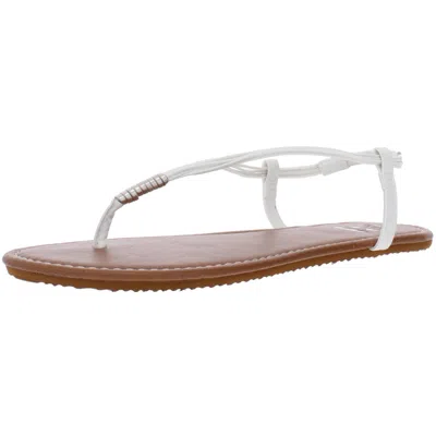 Billabong Strand Walk Womens Metallic Flip Flop Thong Sandals In Brown