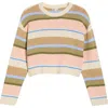 Billabong Stripe Cotton Blend Sweater In Multi