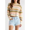 Billabong Stripe Cotton Blend Sweater In Multi