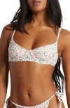 Billabong Helena Stuck On You Underwire Bikini Top In Multi