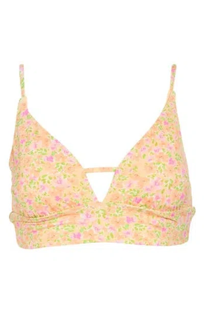 Billabong Summer Breeze Longline Bikini Top In Multi