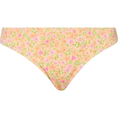 Billabong Summer Breeze Lowrider Bikini Bottoms In Coral Multi