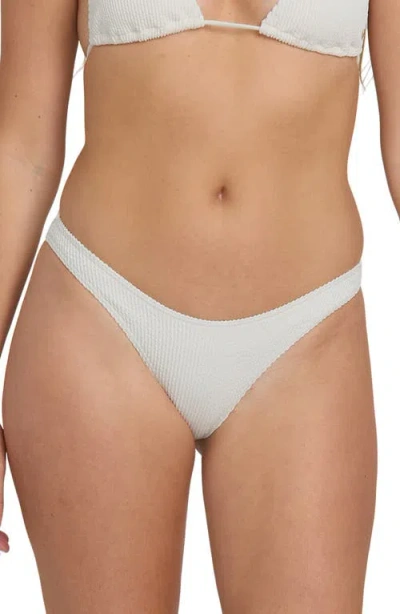 Billabong Summer Hi Hike Bikini Bottoms In White