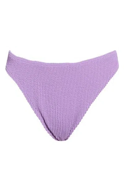 Billabong Summer High Cut Skimpy Hike Bikini Bottoms In Purple