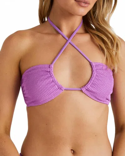 Billabong Summer High Drew Bikini Top In Bright Orchid In Pink