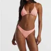 Billabong Summer High Hike Bikini Bottoms In Peach Tart In Multi