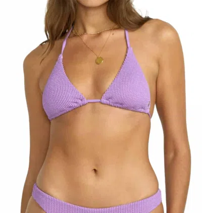 Billabong Summer High Multi Triangle Bikini Top In Paradise Purple