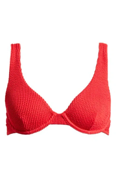 Billabong Summer High Ruby Underwire Bikini Top In Fiesta Red