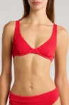 Billabong Summer High Ruby Underwire Bikini Top In Red
