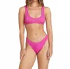 Billabong Summer High Maui Rider Bikini Bottom In Fiesta Pink In Pink