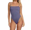 Billabong Summer High Stripe Tully High One Piece Swimsuit In Multi In Blue