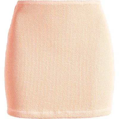 Billabong Summer High Textured Cover-up Miniskirt In Orange