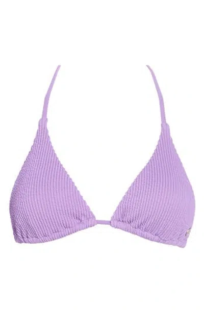 Billabong Summer Triangle Bikini Top In Purple