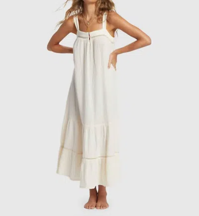 Billabong Summers End Maxi Dress In White Cap