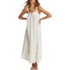 Billabong Summers End Maxi Dress In White Cap