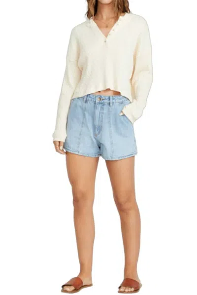 Billabong Sun Days Denim Short In Indigo Rinse In Blue