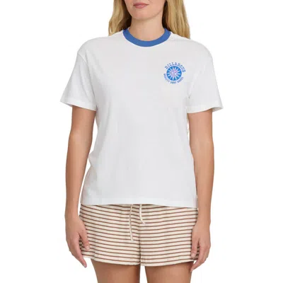 Billabong Sun Echoes Cotton T-shirt In White