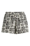 Billabong Sun Fade Print Shorts In Black Sand