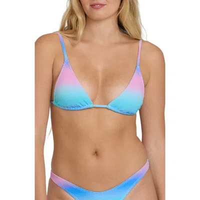 Billabong Sun Fade Slider Triangle Bikini Top In Multi