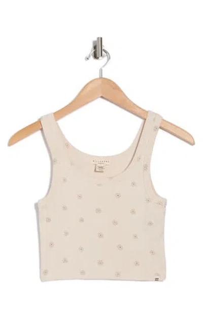 Billabong Sun Goddess Checker Crop Tank In Gray