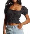 Billabong Sun Kissed Top In Black In Black