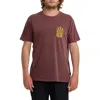 Billabong Sun Rays Cotton Graphic T-shirt In Purple