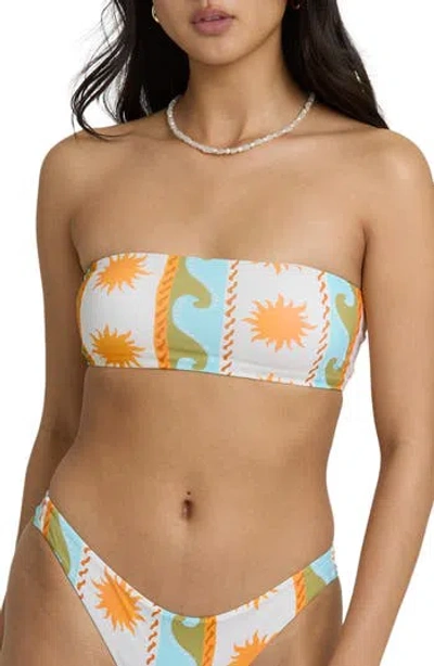 Billabong Sunblind Tully Tube Bandeau Bikini Top In Salt Crystal