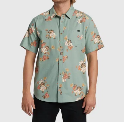 Billabong Sundays Mini Shirt In Sage (sag) In Green