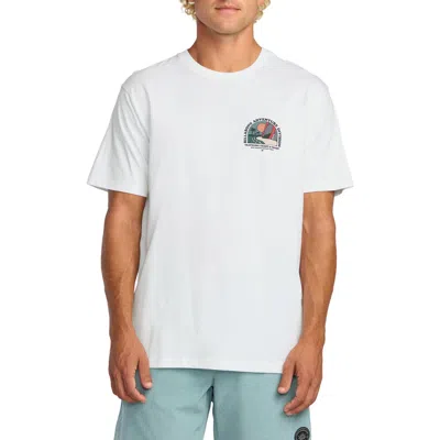 Billabong Sundown Adventure Division Cotton Graphic T-shirt In Gray