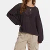 Billabong Sunlit Pullover Sweater In Bsd-black Sands In Multi