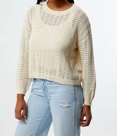 Billabong Sunlit Pullover Sweater In White Cap