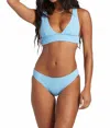 Billabong Sunrays Remi Plunge Bikini Top In Blue Dream In Blue