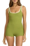 Billabong Sunrays Surf One-piece Swimsuit In Red