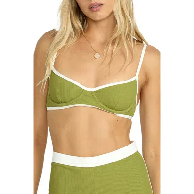 Billabong Sunrays Tami Underwire Bikini Top In Green