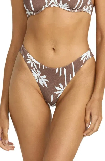 Billabong Sunset Canyon Tanga Bikini Bottoms In Brown