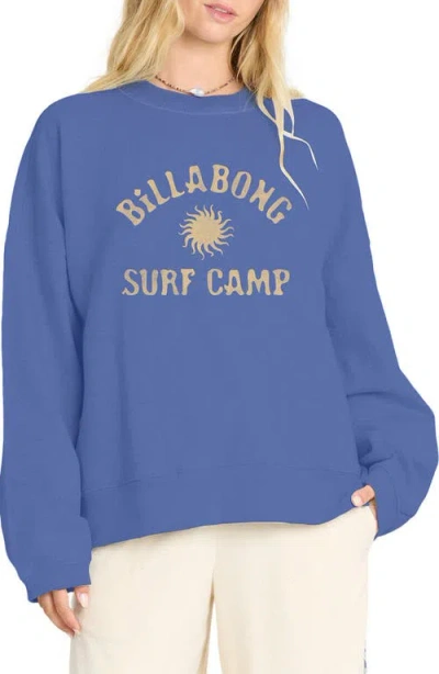 Billabong Surf Camp Heritage Graphic Sweatshirt In Blue