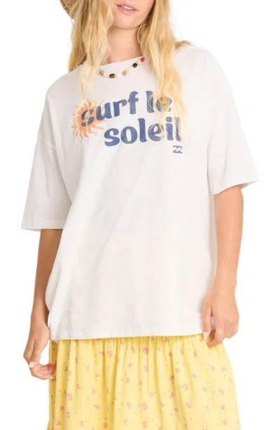 Billabong Surf Le Soleil Graphic T-shirt In White