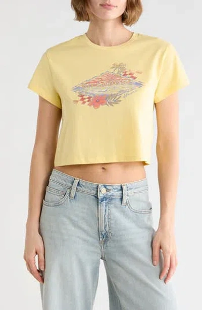 Billabong Surfing Solo Logo Crop T-shirt In Multi
