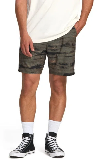 Billabong Surftrek Elastic Waist Shorts In Green