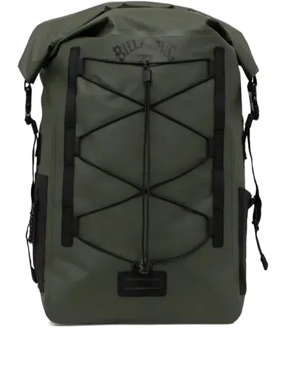 Billabong Surftrek Roll-top Drawstring Backpack In Green