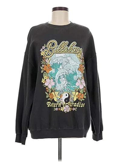 Pre-owned Billabong Sweatshirt In Black