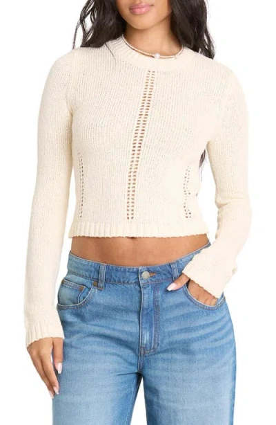 Billabong Sweet Clare Crewneck Sweater In Neutral