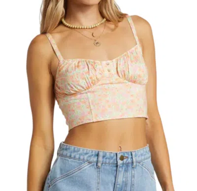 Billabong Sweet Days Tank Top In Tangy Peach In Multi