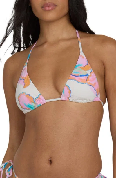 Billabong Sweet Escape Remi Triangle Bikini Top In White