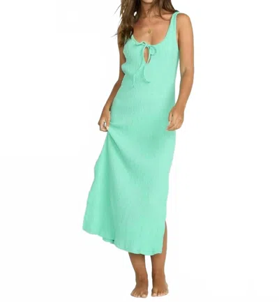 Billabong Sweet Heat Midi Dress In Poolside In Green