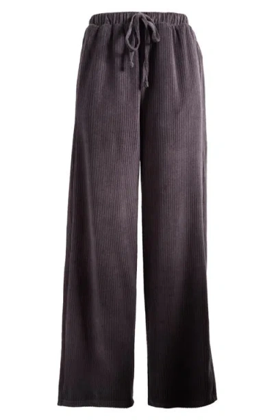 Billabong Sweet Sun High Waist Corduroy Pants In Black Sands