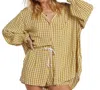 Billabong Swell Blouse In Green Envy In Multi
