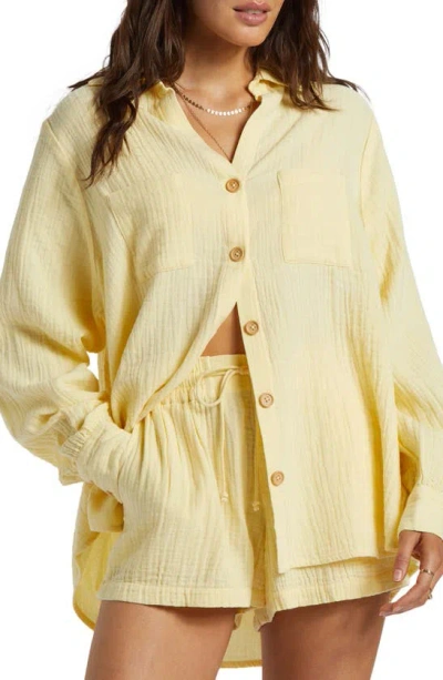 Billabong Swell Gauze Button-up Shirt In Cali Rays