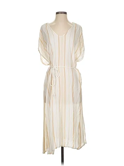 Pre-owned Billabong Swimsuit Cover Up In White