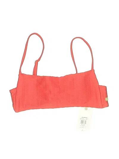 Pre-owned Billabong Swimsuit Top Orange Swimwear